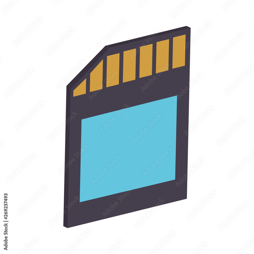 Micro sd portable storage device isolated Micro sd portable storage device isolated