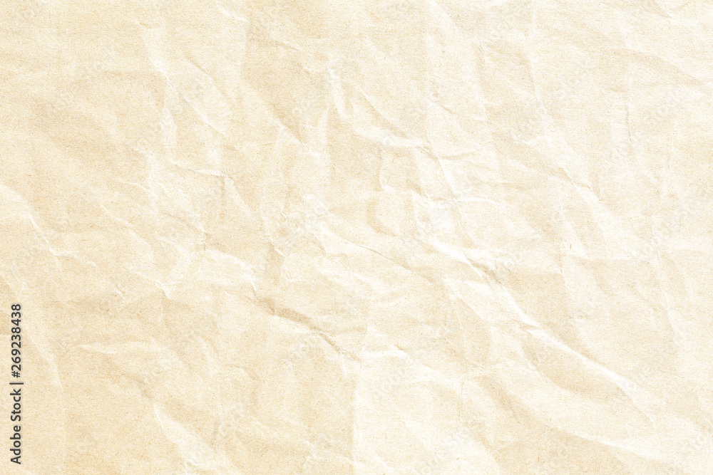 Fototapeta premium Old Crumpled brown paper texture