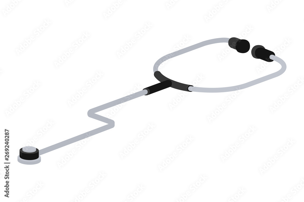 medical instrument stethoscope in white background medical instrument stethoscope in white background