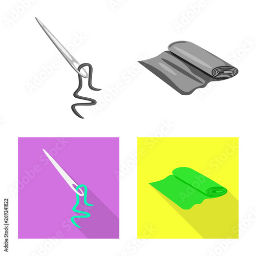 Vector illustration of craft and handcraft icon. Collection of craft and industry stock vector illustration.