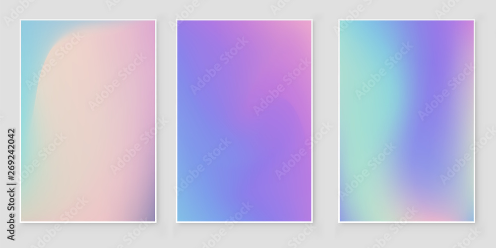 Abstract blurred Holographic gradient background 