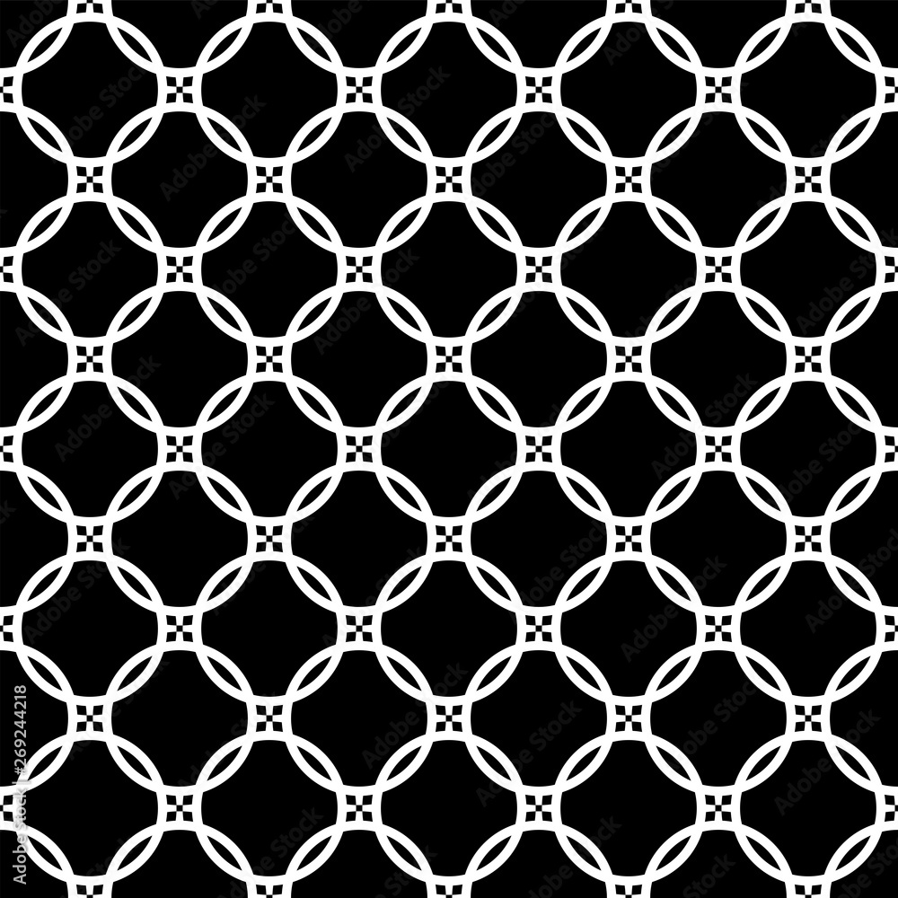 Seamless circles pattern. Geometric texture.