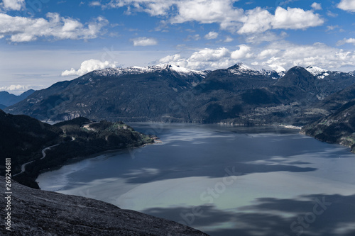 Nice view of the ocean from top of cliff, Stawamus Cheif, Squamish BC. 