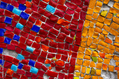 abstract mosaic background of tiles