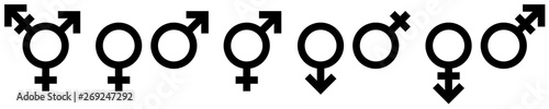 Icons Geschlechter Schwarz