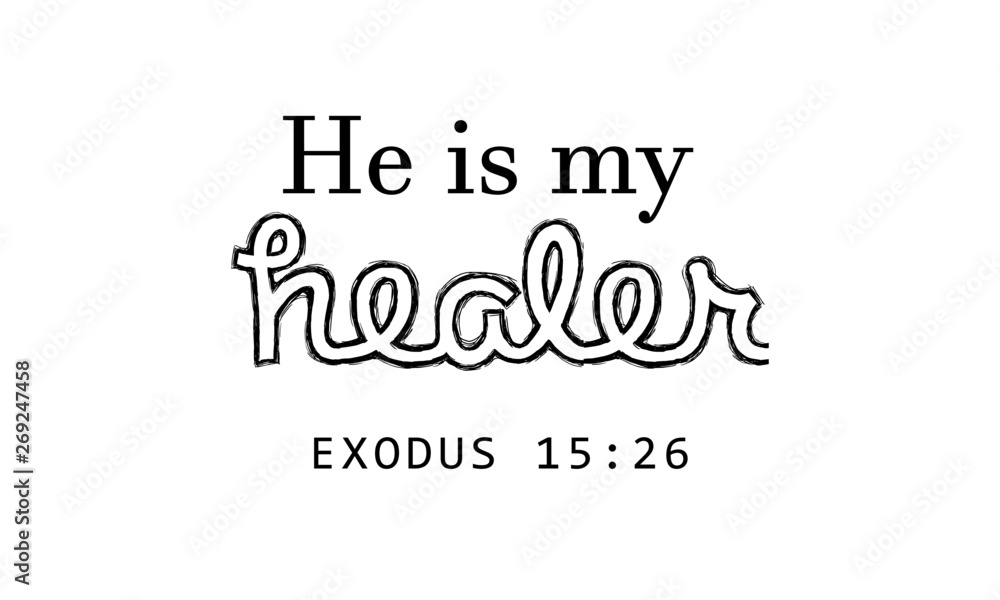 Fototapeta premium Christian quote, Typography for print or use as poster, flyer or T shirt
