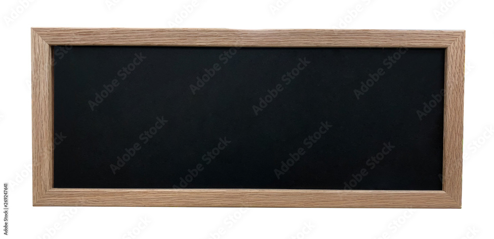 Black panelboard or chalkboard with frame isolated on white background including clipping path Black panelboard or chalkboard with frame isolated on white background including clipping path