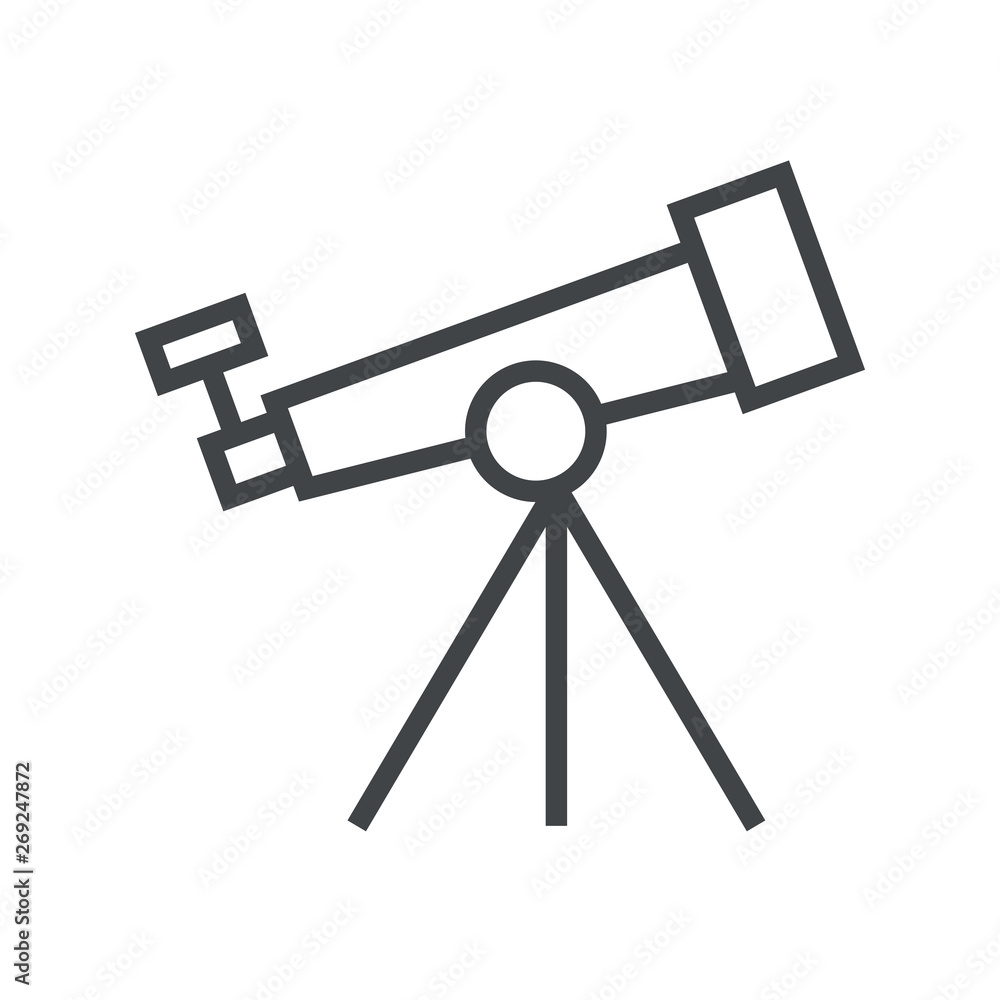 Line icon telescope Line icon telescope