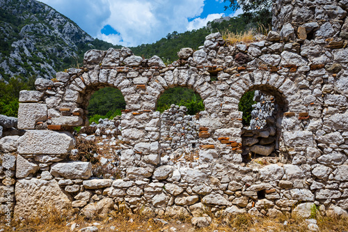 old ancient ruin, Turkey, Lucian way, Olympos photo