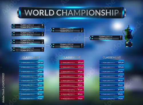 football scoreboard and global stats broadcast graphic soccer template