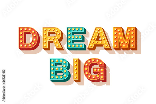 Dream big motivational poster