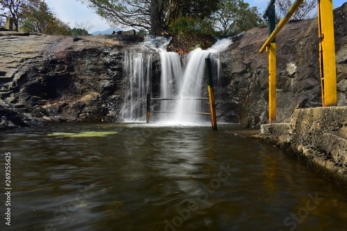 Kumbakkarai Water Falls in the foothills of the Kodaikanal Hills