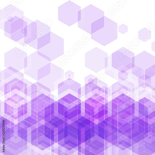 abstract vector background. purple hexagons. polygonal style. eps 10