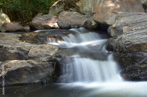 Fototapeta Naklejka Na Ścianę i Meble -  Kumbakkarai Water Falls - The Pambar river