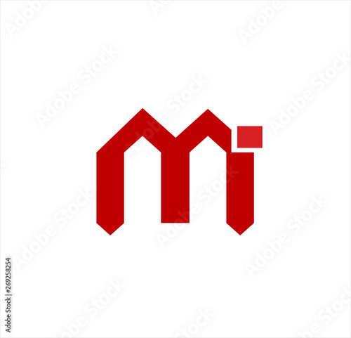 simple company logo with red color