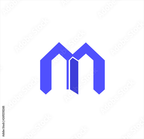 simple company logo with blue color