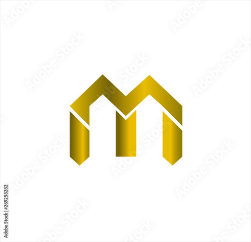 simple company logo with gold color