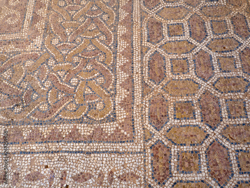 Ancient Greek mosaic floor found at Philippi, Greece