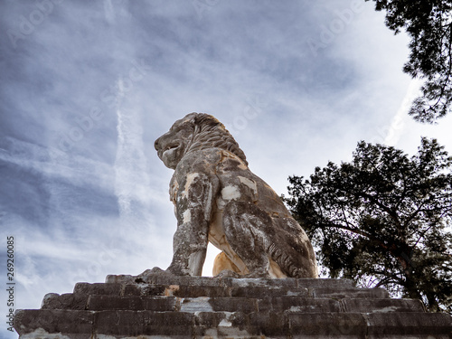 Beautiful Lion of Amphipolis, 4th-century sculpture - Greece photo