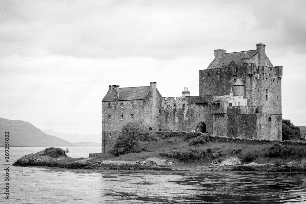 Eilean Donan Castle - Black & white Eilean Donan Castle - Black & white