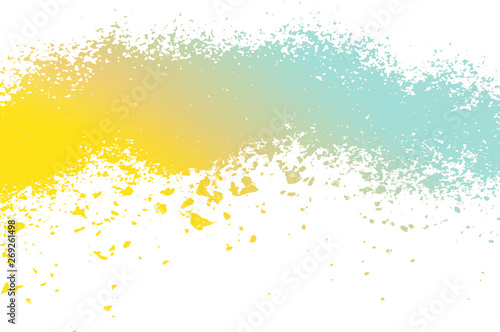 powder colorful isolated on white background