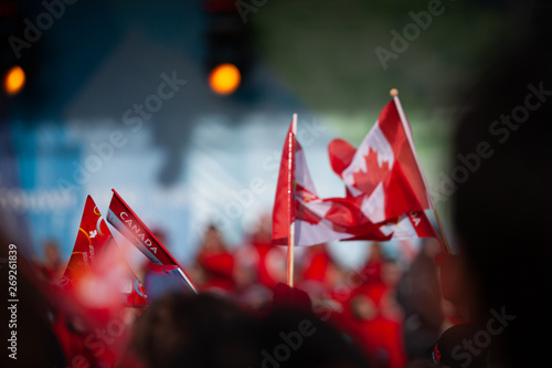 Vászonkép Canada flags