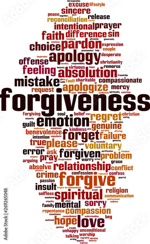 Forgiveness word cloud
