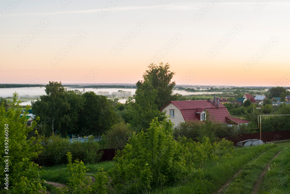 Fototapeta premium view of a village
