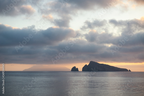 the island of Basiluzzo seen from Panarea in Sicily photo