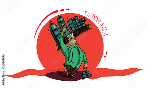 mumbai people vector illustration