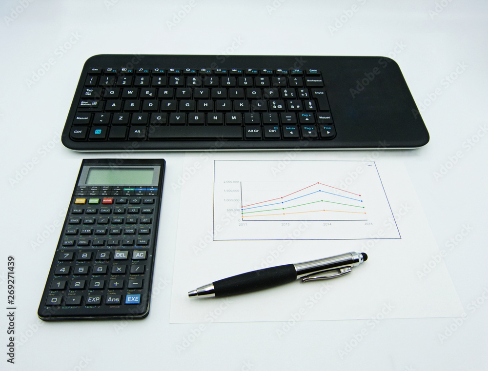 Data graphs and diagrams on white background Data graphs and diagrams on white background