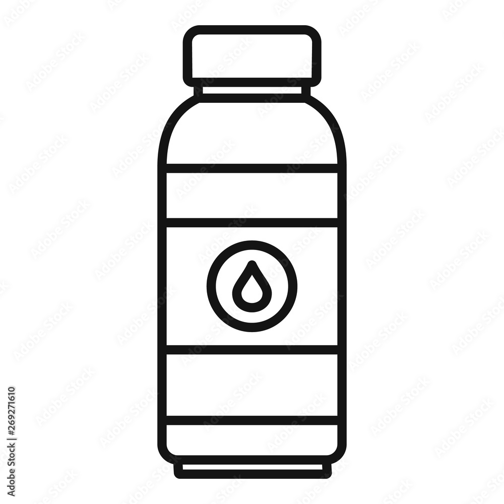 Water drink bottle icon. Outline water drink bottle vector icon for web design isolated on white background Water drink bottle icon. Outline water drink bottle vector icon for web design isolated on white background