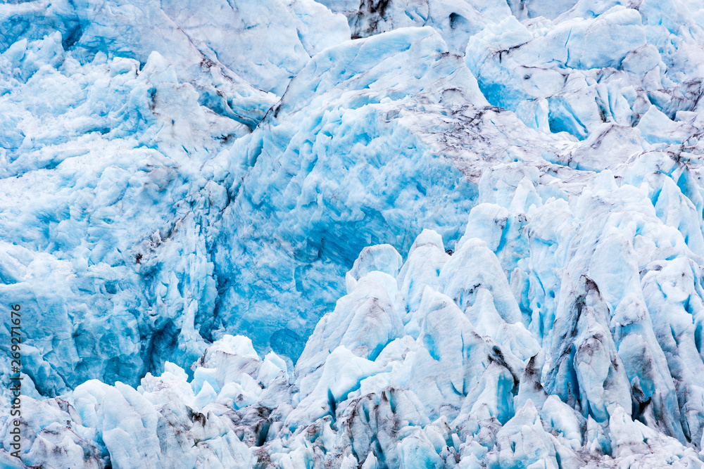 At the edge of the glacier Nordenskiöldbreen near Pyramiden, on At the edge of the glacier Nordenskiöldbreen near Pyramiden, on