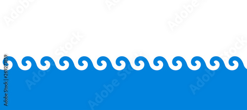 cornice, mare, vettoriale, marino, 