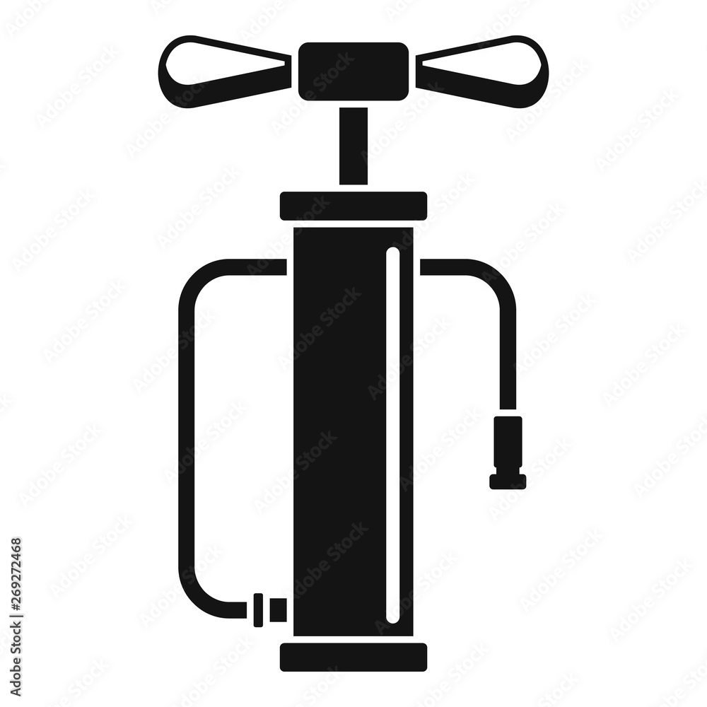 Air pump icon. Simple illustration of air pump vector icon for web design isolated on white background Air pump icon. Simple illustration of air pump vector icon for web design isolated on white background