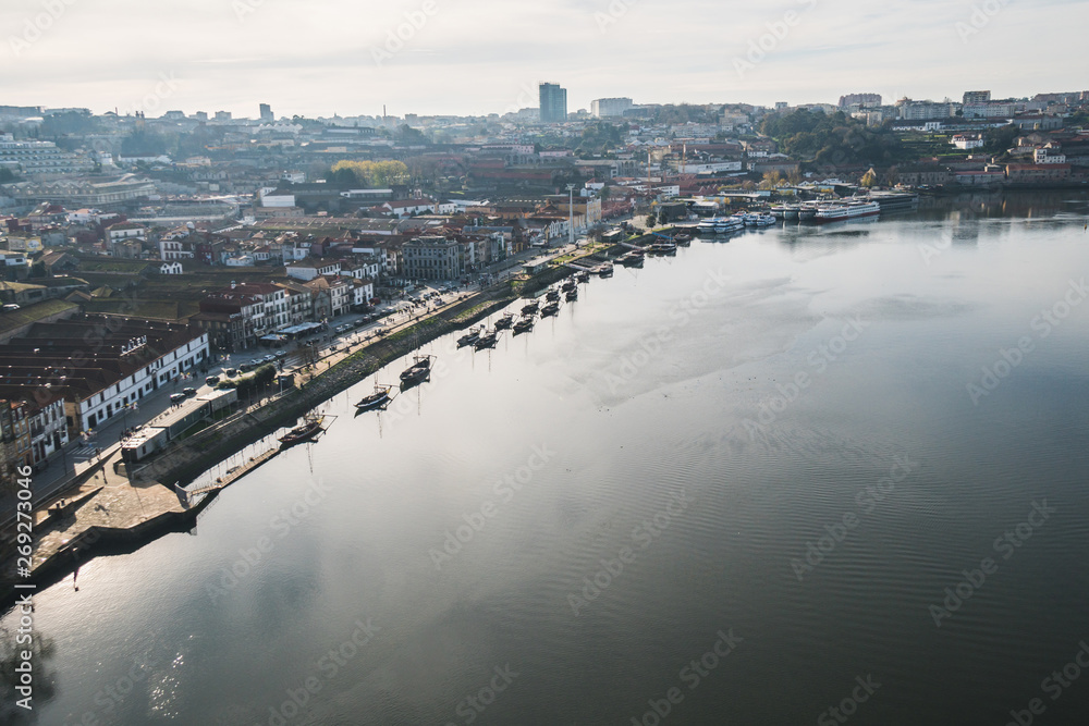 Fototapeta premium Day in Porto, view over the Douro river