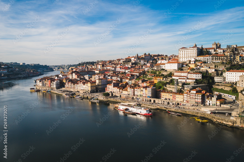Day in Porto, view over the Douro river