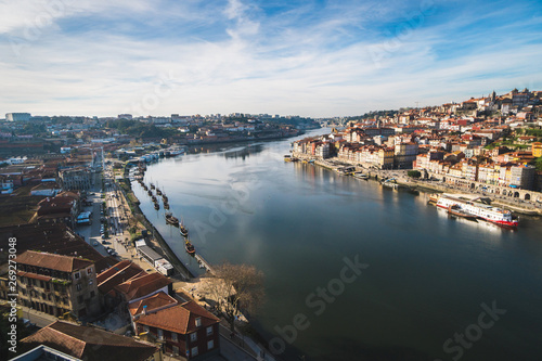 Day in Porto, view over the Douro river © icephotography