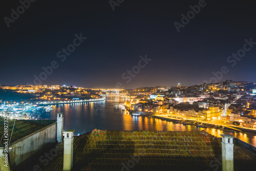 Evening view of Porto City, Portugal