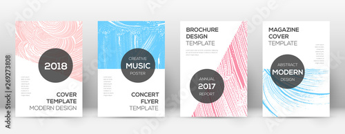 Cover page design template. Modern brochure layout. 