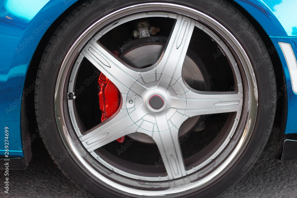 sports car wheel brake  disc