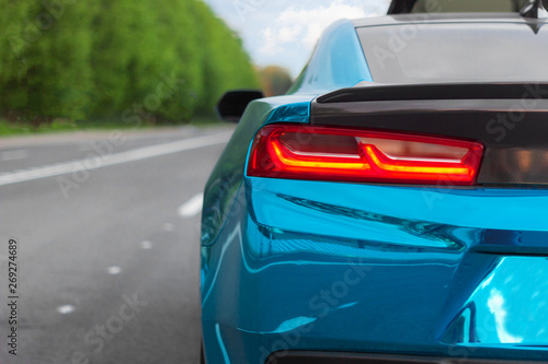 Картината върху платно sports car road race luxury