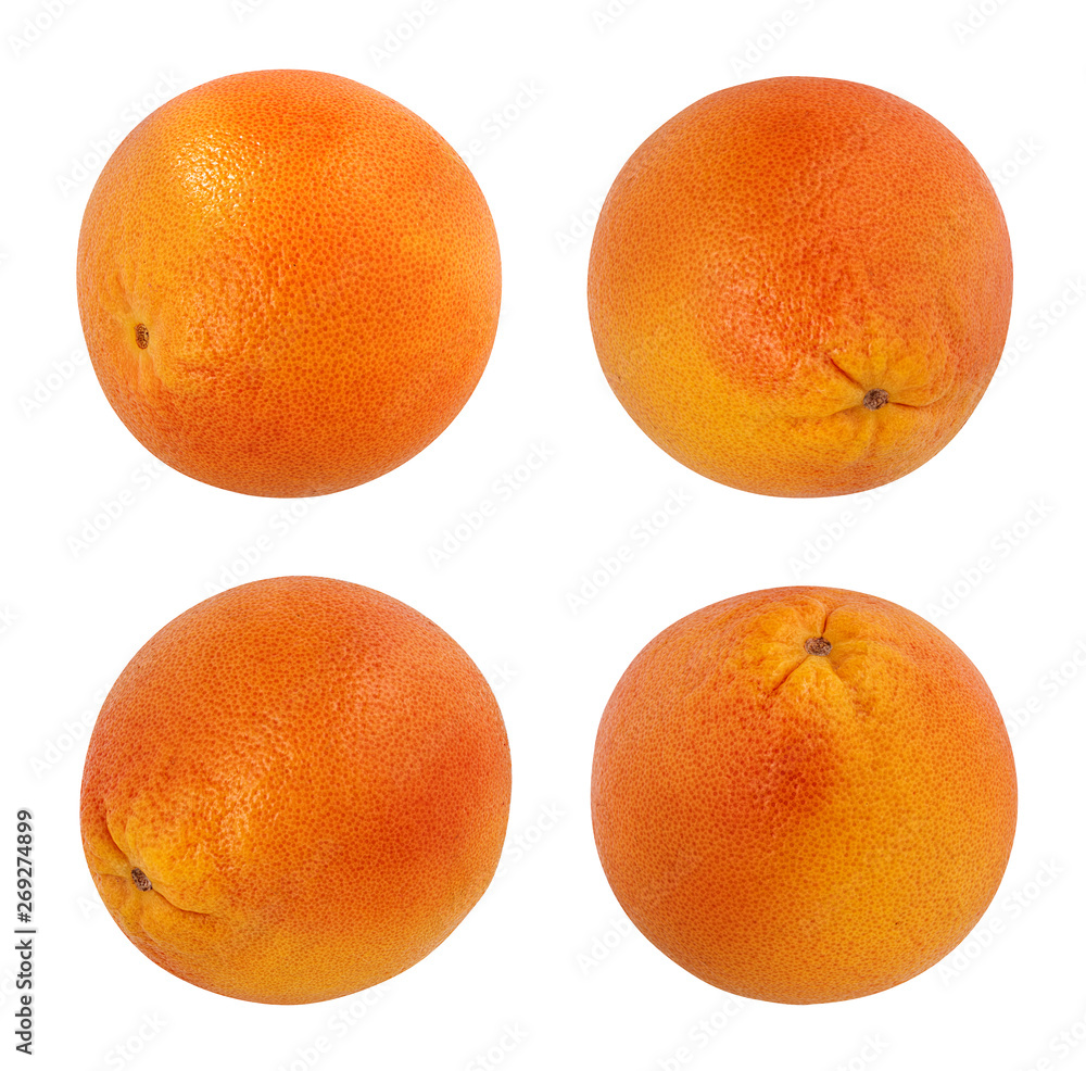 Fresh grapefruit isolated on white background with clipping path Fresh grapefruit isolated on white background with clipping path