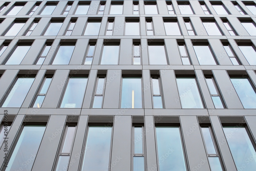 facade of modern building facade of modern building
