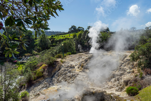 Hot spring waters in Furnas, Sao Miguel. Azores. Portugal.  © Zigmunds Kluss