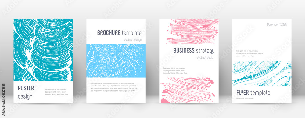 Cover page design template. Minimalistic brochure