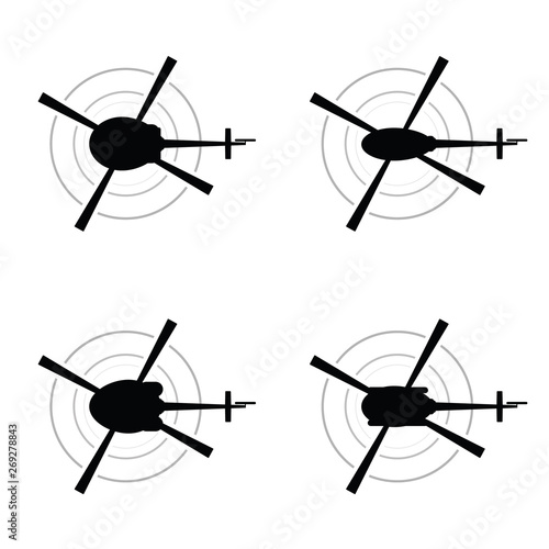 helicopter vector illustration