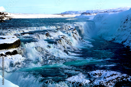 Gullfoss waterfall at Golden Circle in Iceland