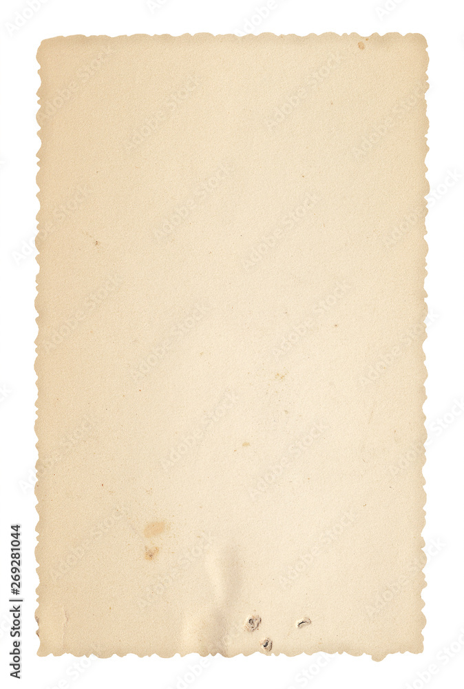 Texture old paper with traces of scuffs and stains. Isolated on white. Texture old paper with traces of scuffs and stains. Isolated on white.