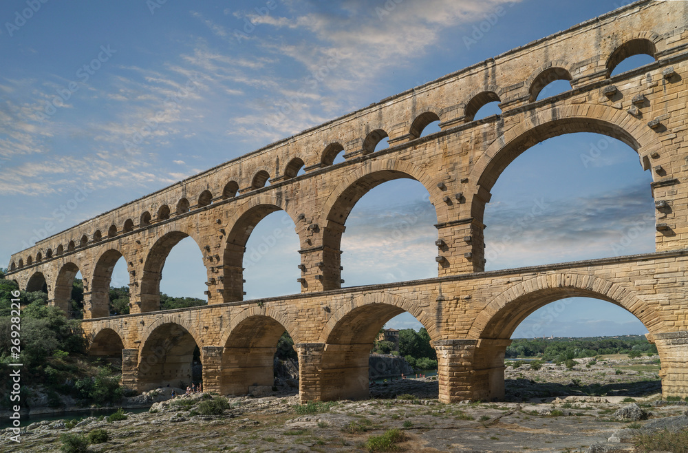 Pont du Gard in Vers-Pont-du-Gard, France Pont du Gard in Vers-Pont-du-Gard, France